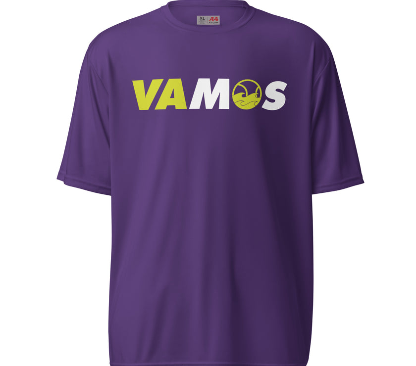 VAMOS | VA Let's Go! Unisex performance crew neck t-shirt by CoVA Tennis