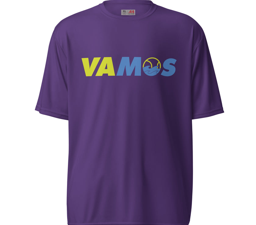 VAMOS | VA Let's Go! Unisex performance crew neck t-shirt by CoVA Tennis