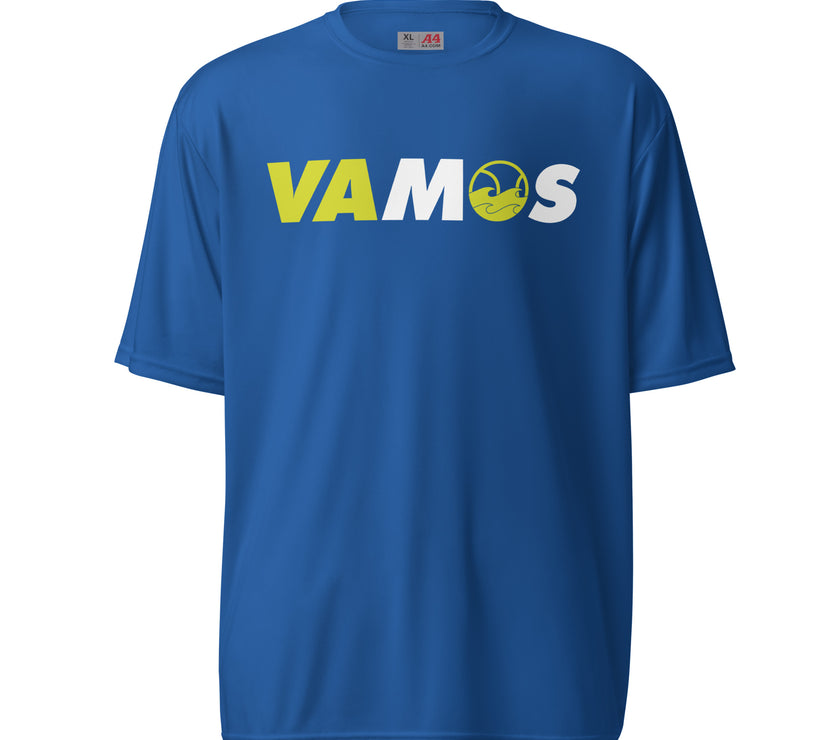 VAMOS | VA Let's Go! Unisex performance crew neck t-shirt by CoVA Tennis