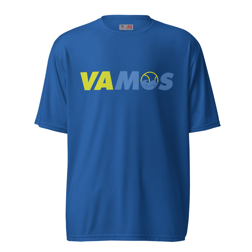 VAMOS | VA Let's Go! Unisex performance crew neck t-shirt by CoVA Tennis