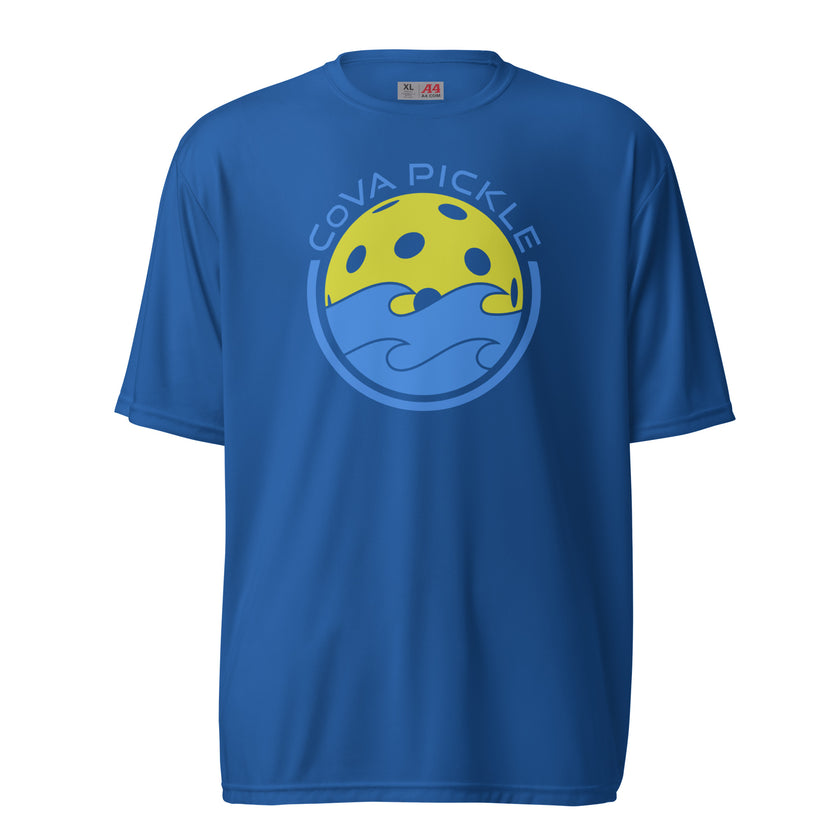 CoVA Pickle Ball & Waves Unisex performance crew neck t-shirt