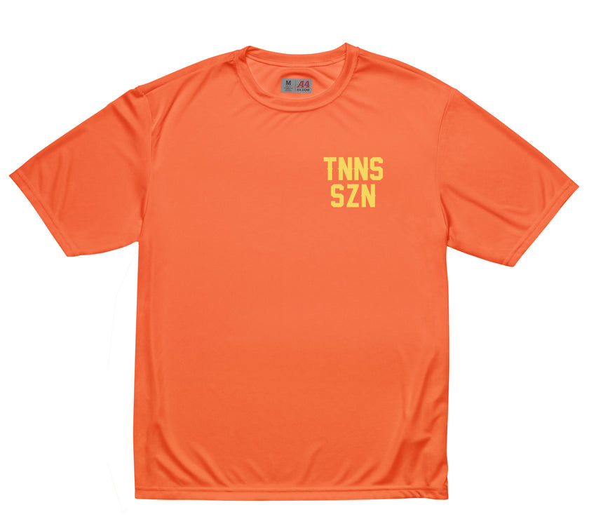 TNNS SZN Unisex performance crew neck t-shirt by CoVA Tennis