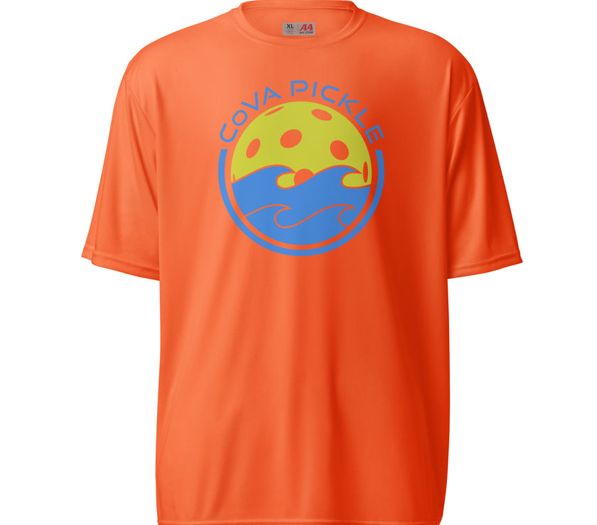 CoVA Pickle Ball & Waves Unisex performance crew neck t-shirt