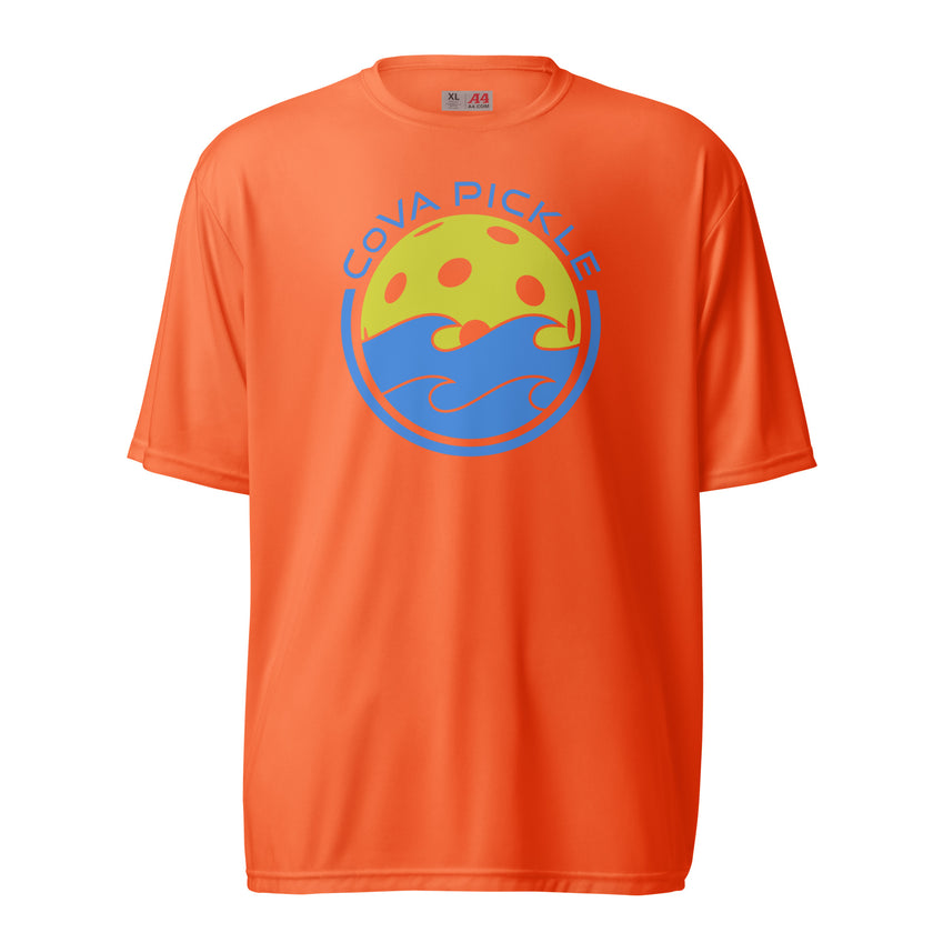 CoVA Pickle Ball & Waves Unisex performance crew neck t-shirt