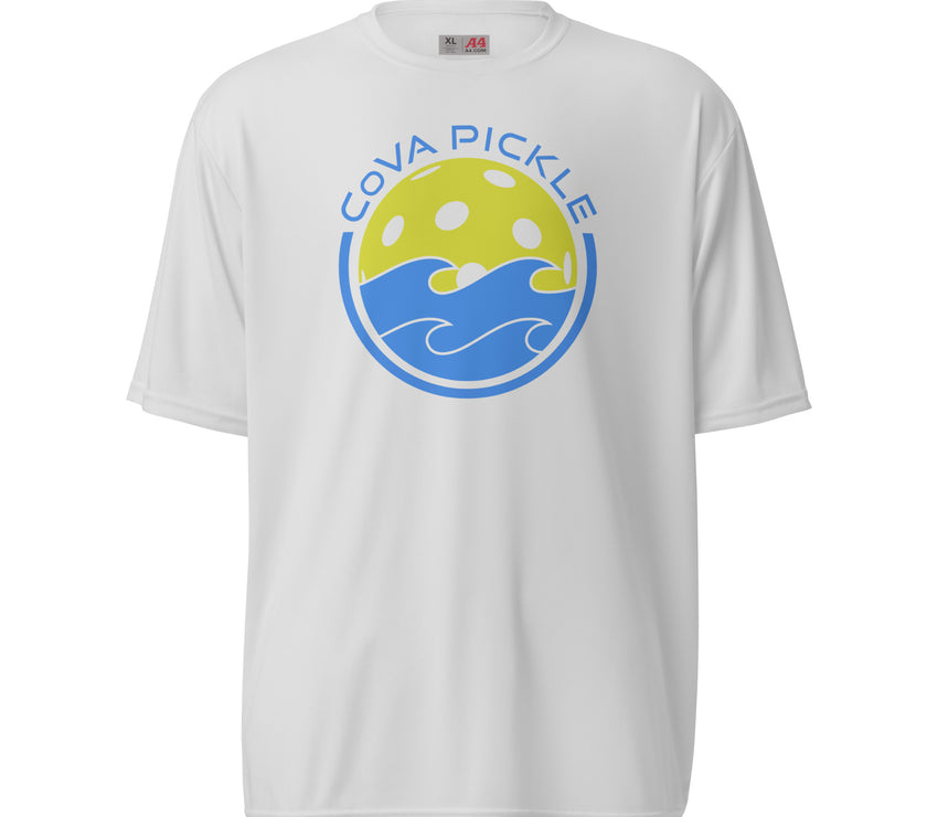 CoVA Pickle Ball & Waves Unisex performance crew neck t-shirt