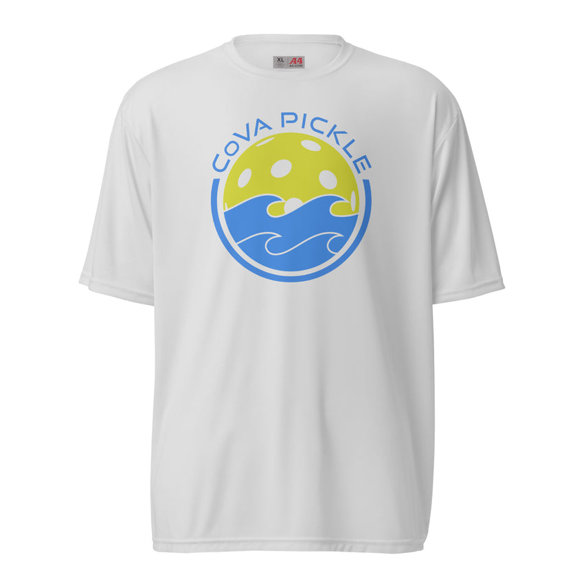 CoVA Pickle Ball & Waves Unisex performance crew neck t-shirt