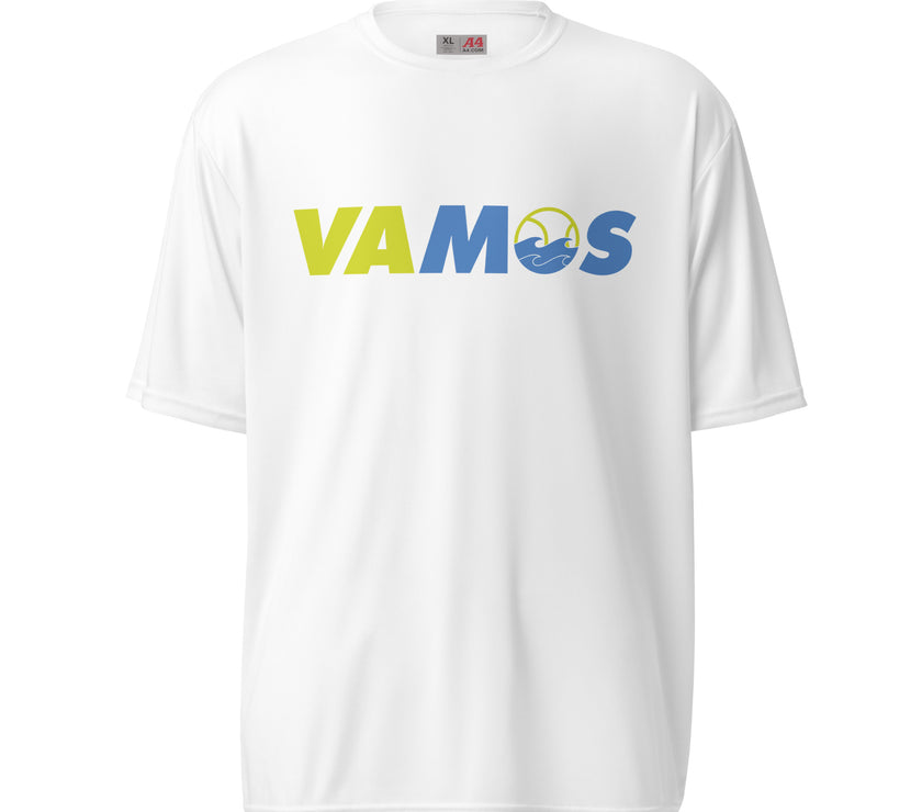 VAMOS | VA Let's Go! Unisex performance crew neck t-shirt by CoVA Tennis