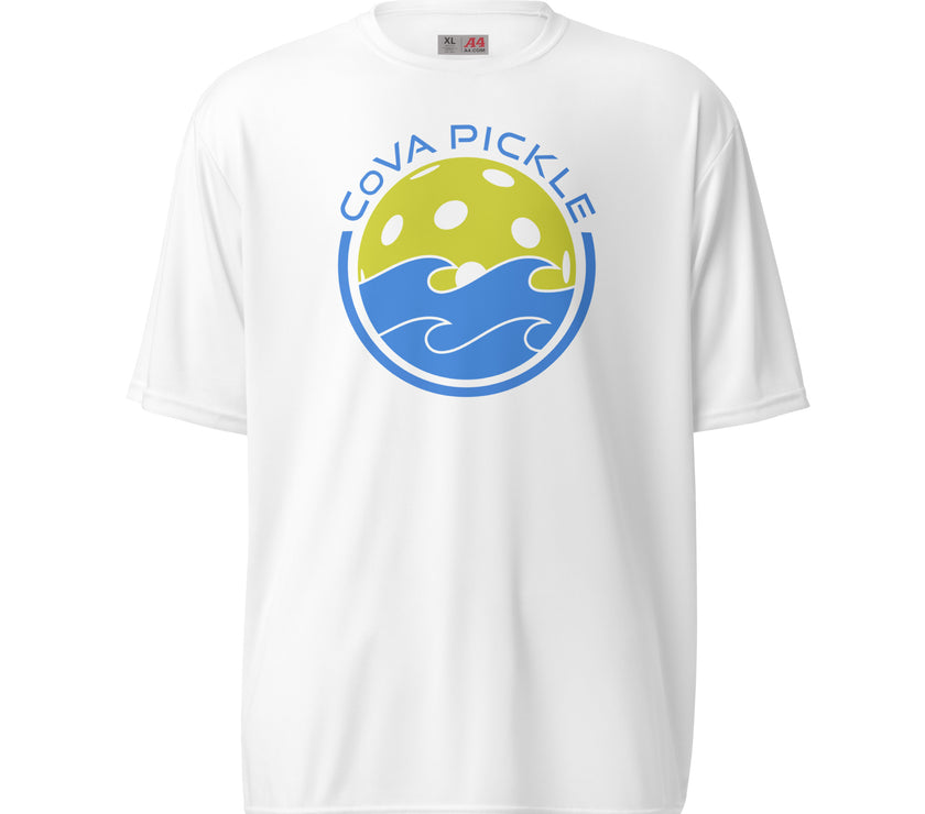 CoVA Pickle Ball & Waves Unisex performance crew neck t-shirt