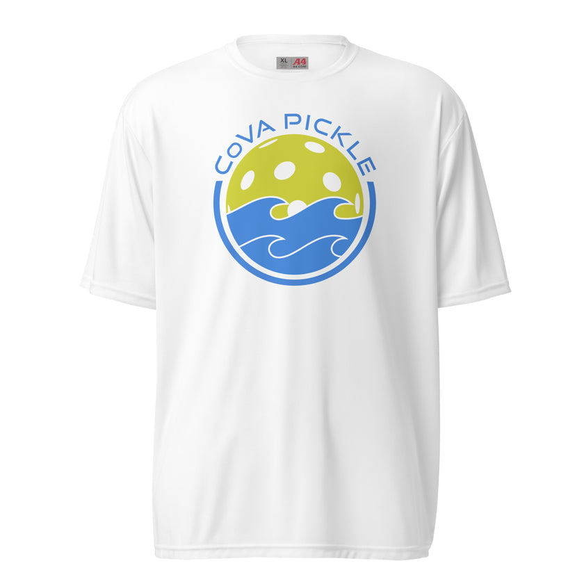 CoVA Pickle Ball & Waves Unisex performance crew neck t-shirt