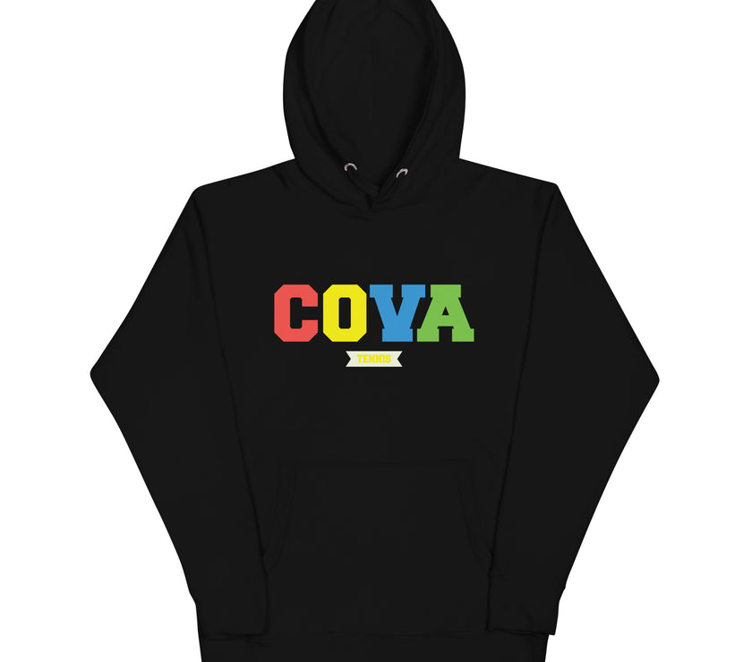 CoVA Tennis Ball & Waves Logo Unisex Hoodie