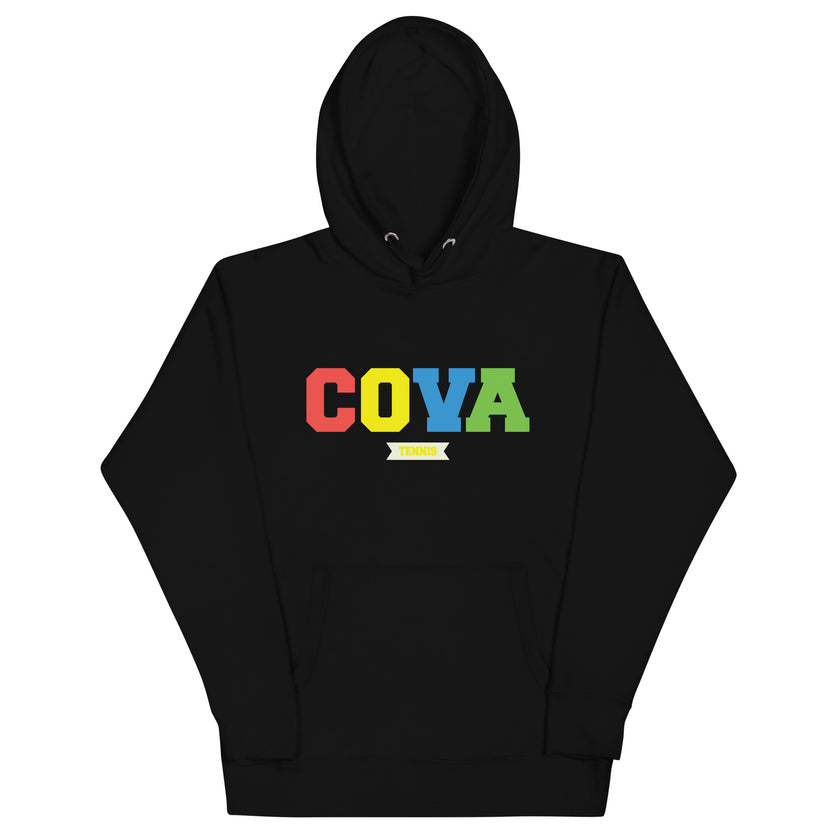 CoVA Tennis Ball & Waves Logo Unisex Hoodie