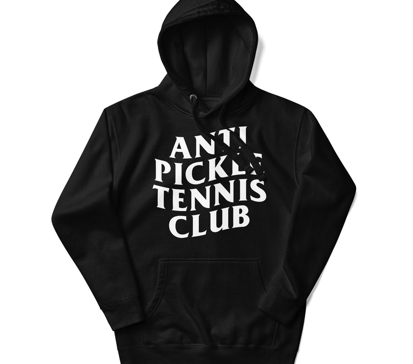 Anti Pickleball Tennis Club Unisex Premium Hoodie by CoVA Tennis