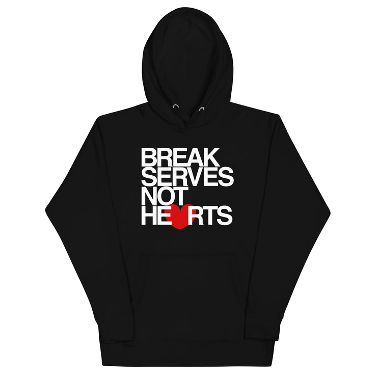 Break Serves Not Hearts CoVA Tennis Unisex Premium Hoodie