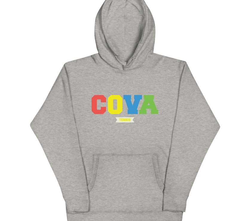 CoVA Tennis Ball & Waves Logo Unisex Hoodie