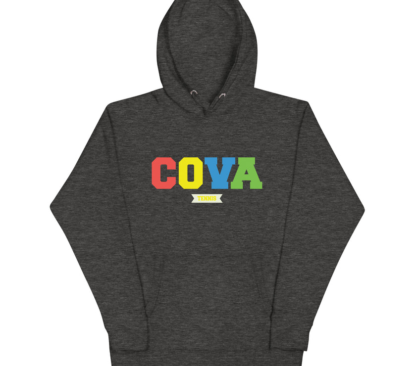 CoVA Tennis Ball & Waves Logo Unisex Hoodie