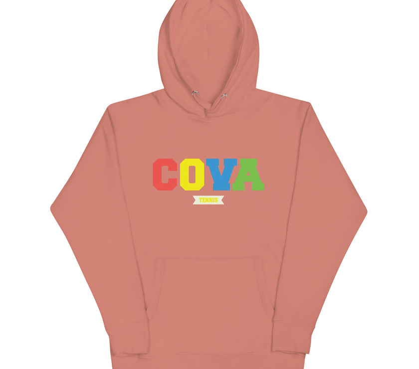 CoVA Tennis Ball & Waves Logo Unisex Hoodie