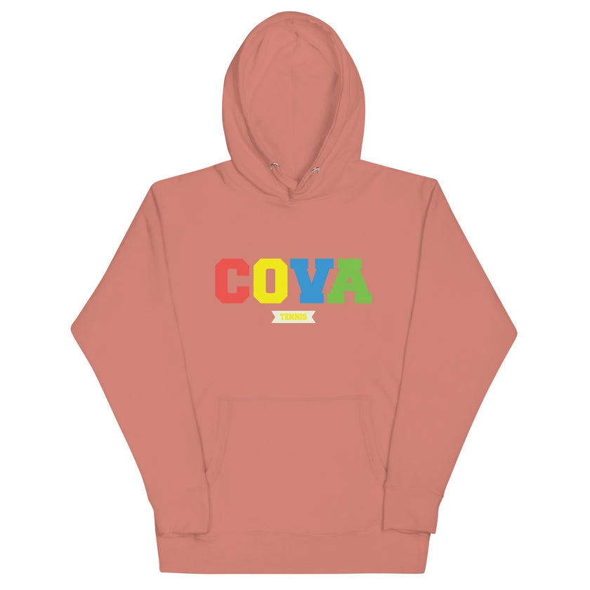 CoVA Tennis Ball & Waves Logo Unisex Hoodie