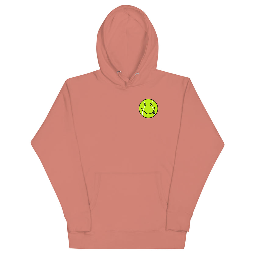 Smiling Tennis Ball by CoVA Tennis Unisex Premium Hoodie