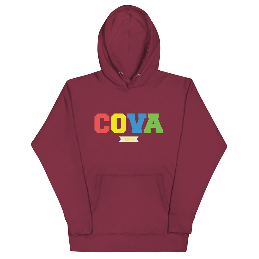 CoVA Tennis Ball & Waves Logo Unisex Hoodie