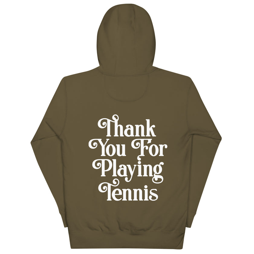 Thank You For Playing Tennis Unisex Premium Hoodie by CoVA Tennis