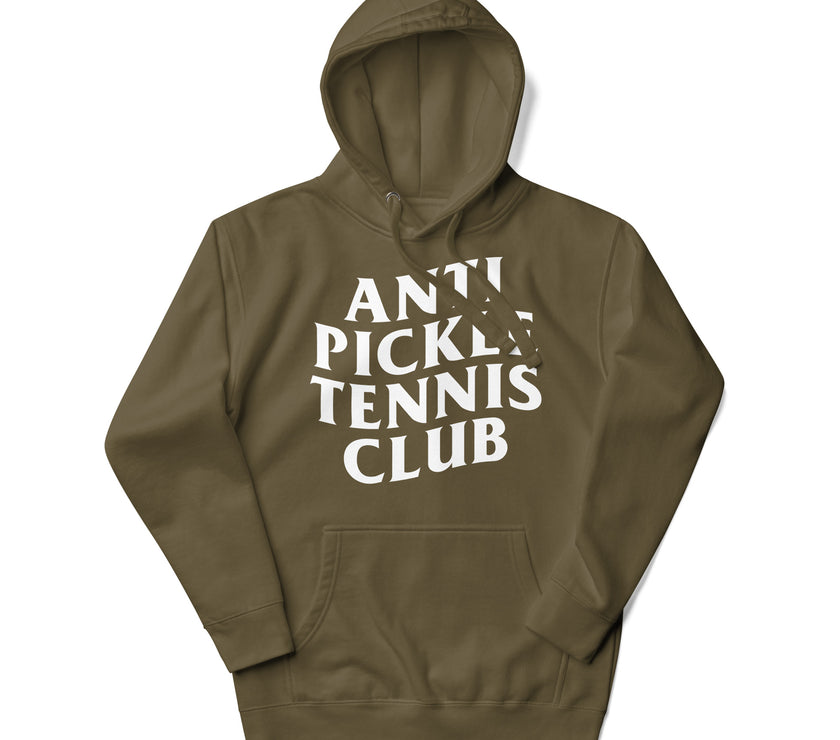 Anti Pickleball Tennis Club Unisex Premium Hoodie by CoVA Tennis