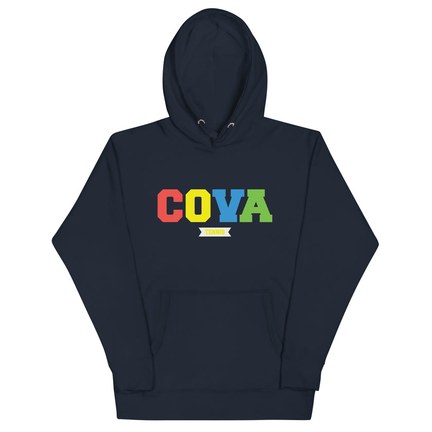 CoVA Tennis Ball & Waves Logo Unisex Hoodie