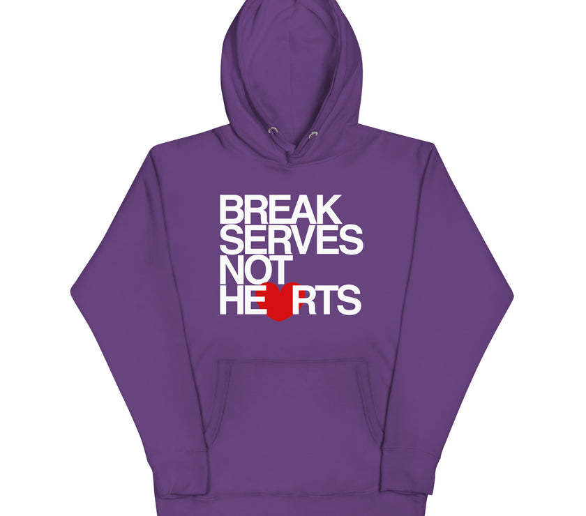 Break Serves Not Hearts CoVA Tennis Unisex Premium Hoodie