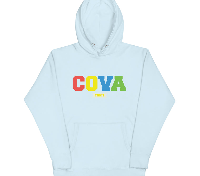 CoVA Tennis Ball & Waves Logo Unisex Hoodie