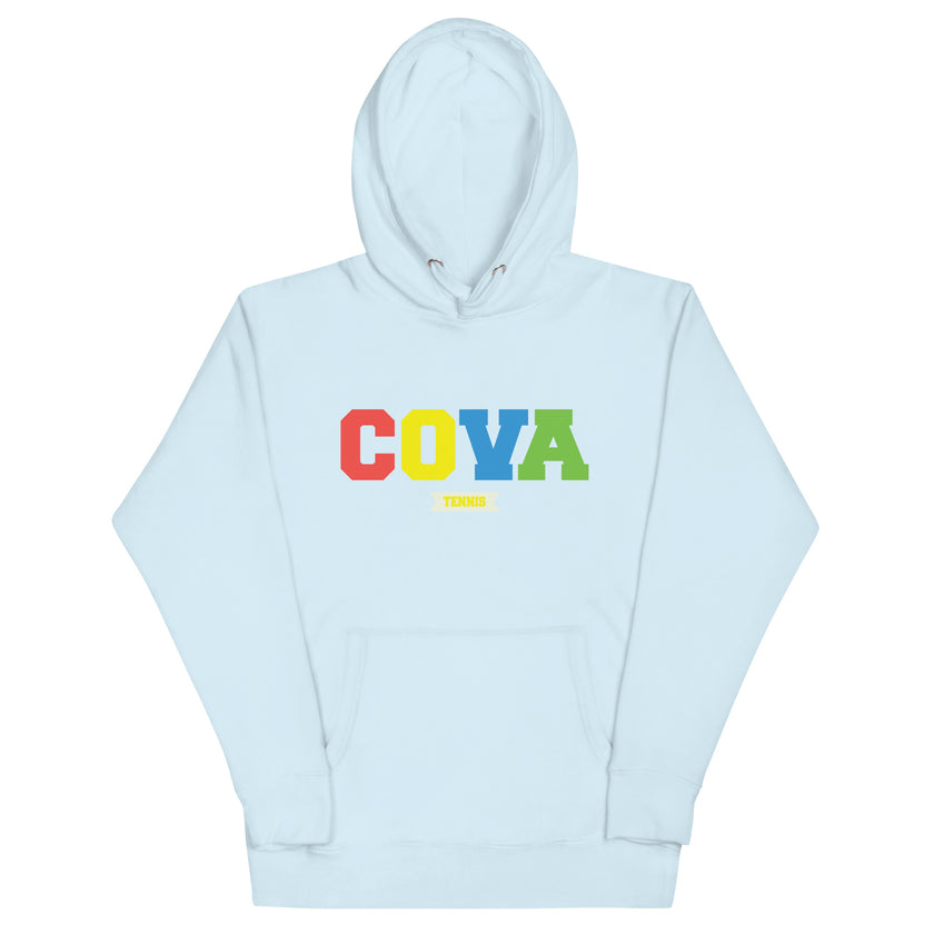 CoVA Tennis Ball & Waves Logo Unisex Hoodie