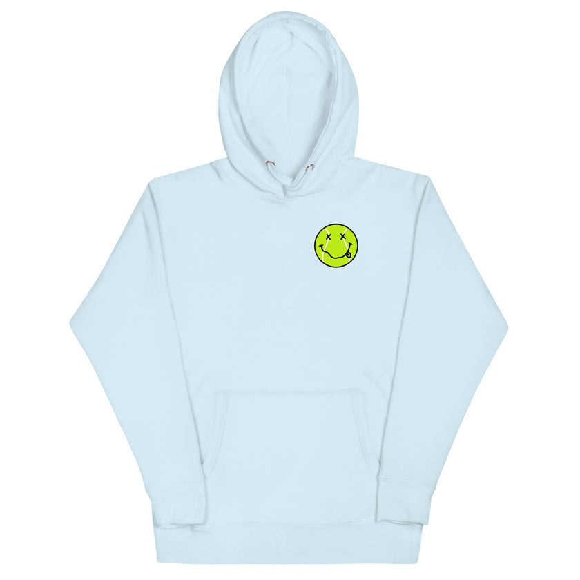 Smiling Tennis Ball by CoVA Tennis Unisex Premium Hoodie