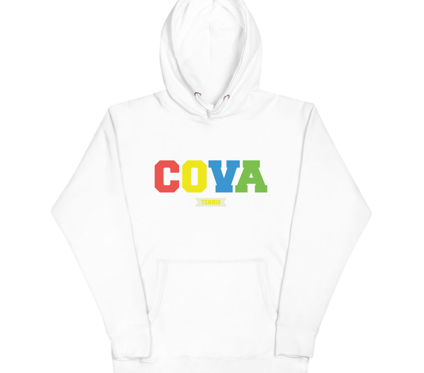 CoVA Tennis Ball & Waves Logo Unisex Hoodie