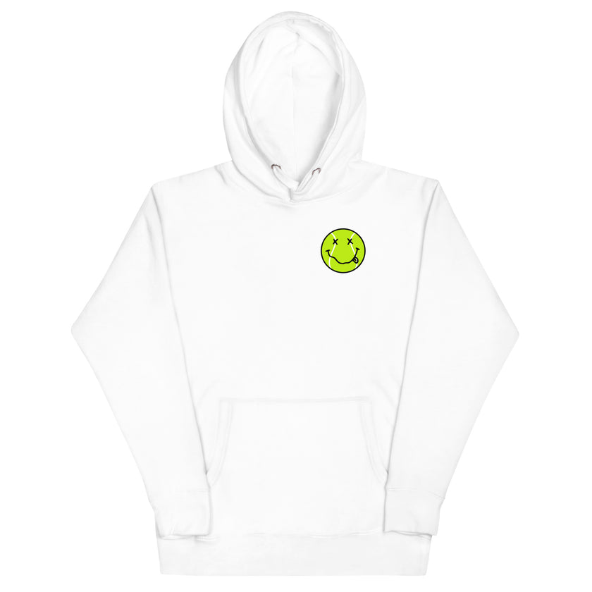 Smiling Tennis Ball by CoVA Tennis Unisex Premium Hoodie