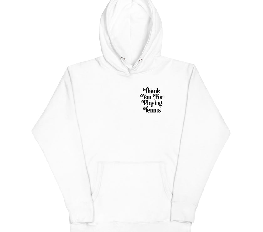 Thank You For Playing Tennis Unisex Premium Hoodie by CoVA Tennis