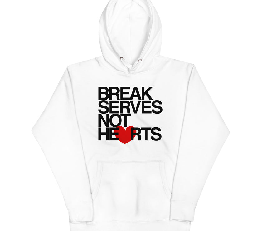 Break Serves Not Hearts CoVA Tennis Unisex Premium Hoodie