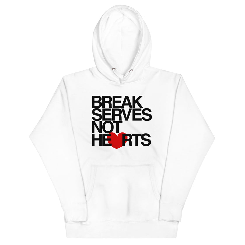 Break Serves Not Hearts CoVA Tennis Unisex Premium Hoodie