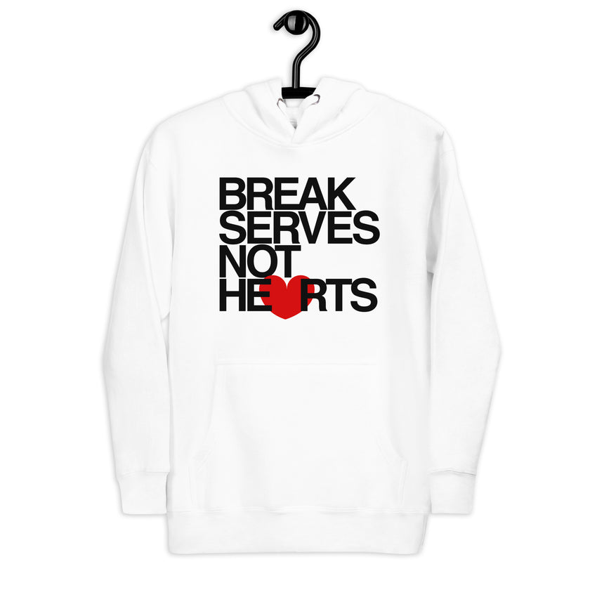 Break Serves Not Hearts CoVA Tennis Unisex Premium Hoodie