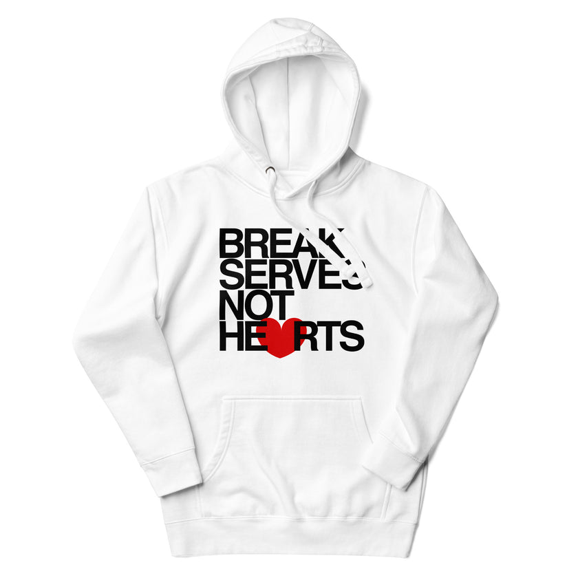 Break Serves Not Hearts CoVA Tennis Unisex Premium Hoodie