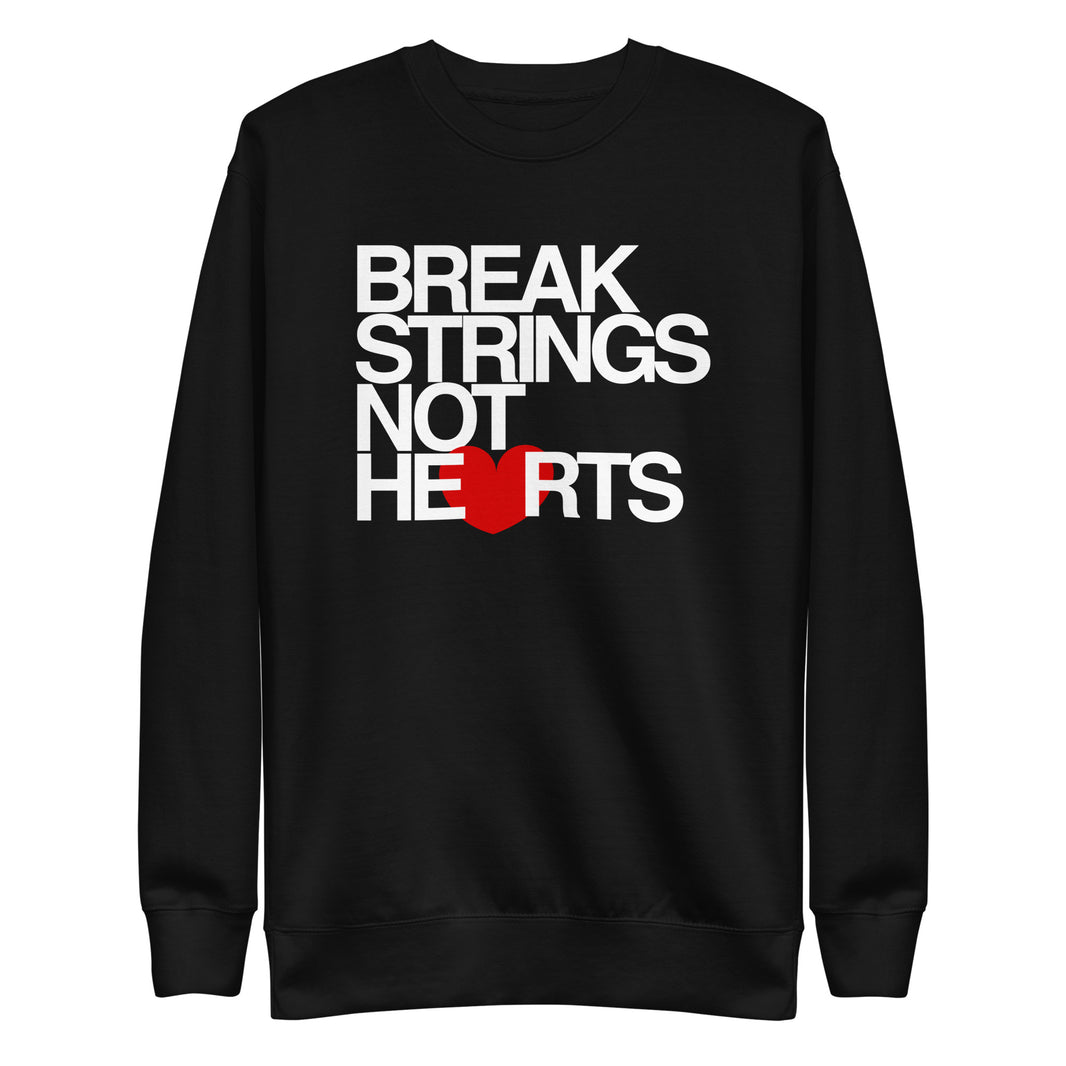 Break Strings Not Hearts by CoVA Tennis Unisex Premium Sweatshirt