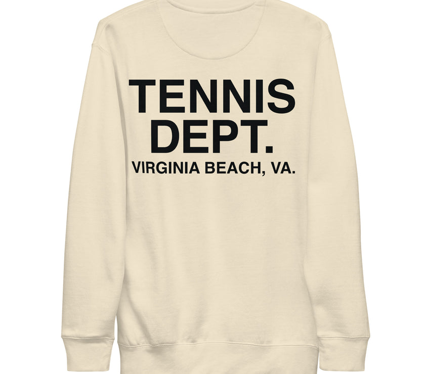 Tennis Dept Unisex Premium Sweatshirt by CoVA Tennis