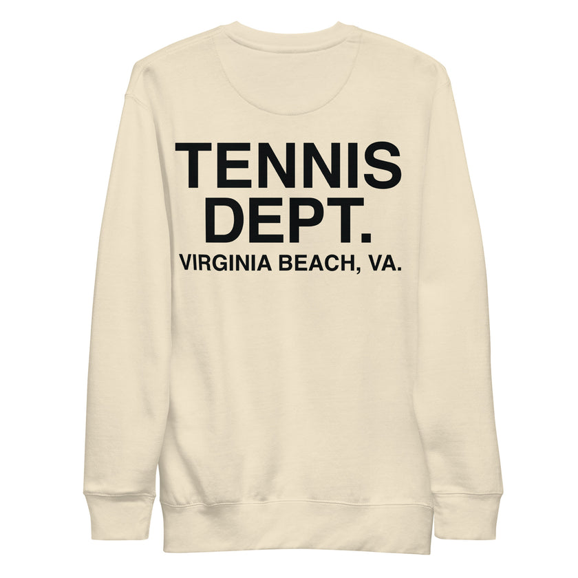 Tennis Dept Unisex Premium Sweatshirt by CoVA Tennis