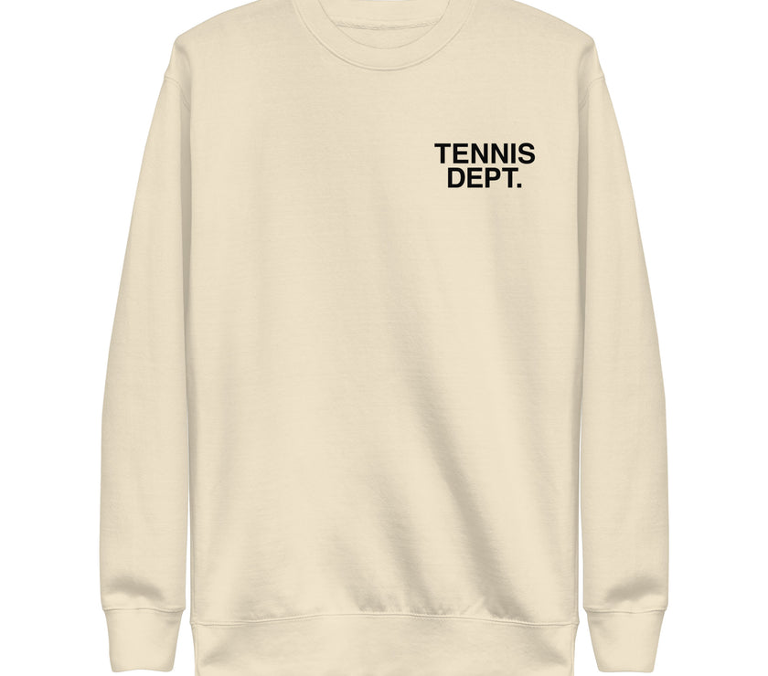 Tennis Dept Unisex Premium Sweatshirt by CoVA Tennis