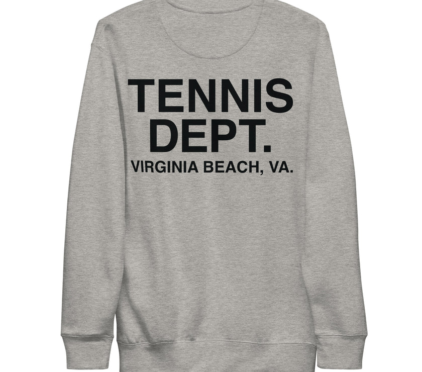 Tennis Dept Unisex Premium Sweatshirt by CoVA Tennis