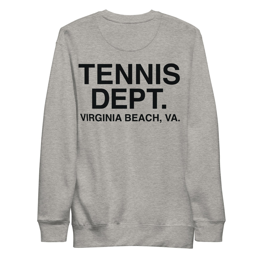 Tennis Dept Unisex Premium Sweatshirt by CoVA Tennis