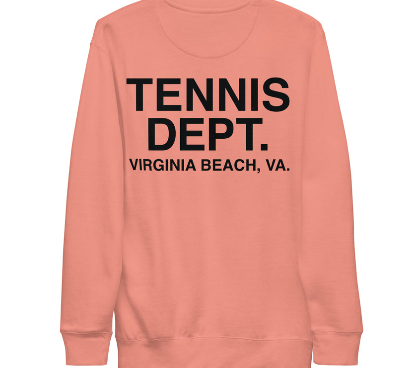 Tennis Dept Unisex Premium Sweatshirt by CoVA Tennis