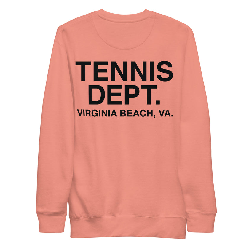 Tennis Dept Unisex Premium Sweatshirt by CoVA Tennis