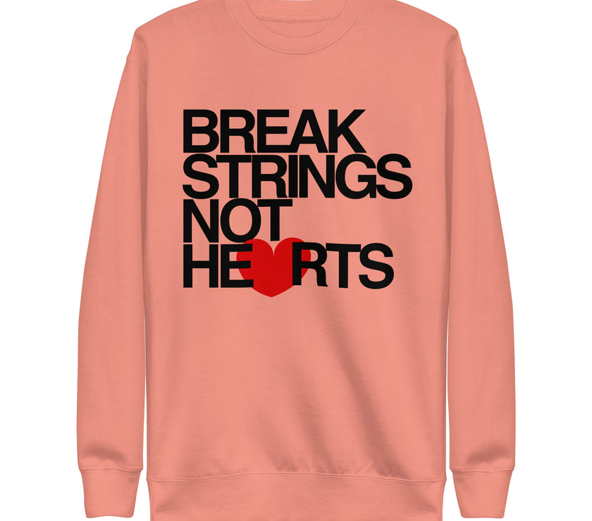 Break Strings Not Hearts by CoVA Tennis Unisex Premium Sweatshirt