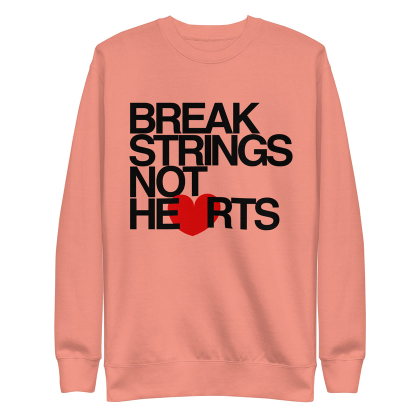 Break Strings Not Hearts by CoVA Tennis Unisex Premium Sweatshirt