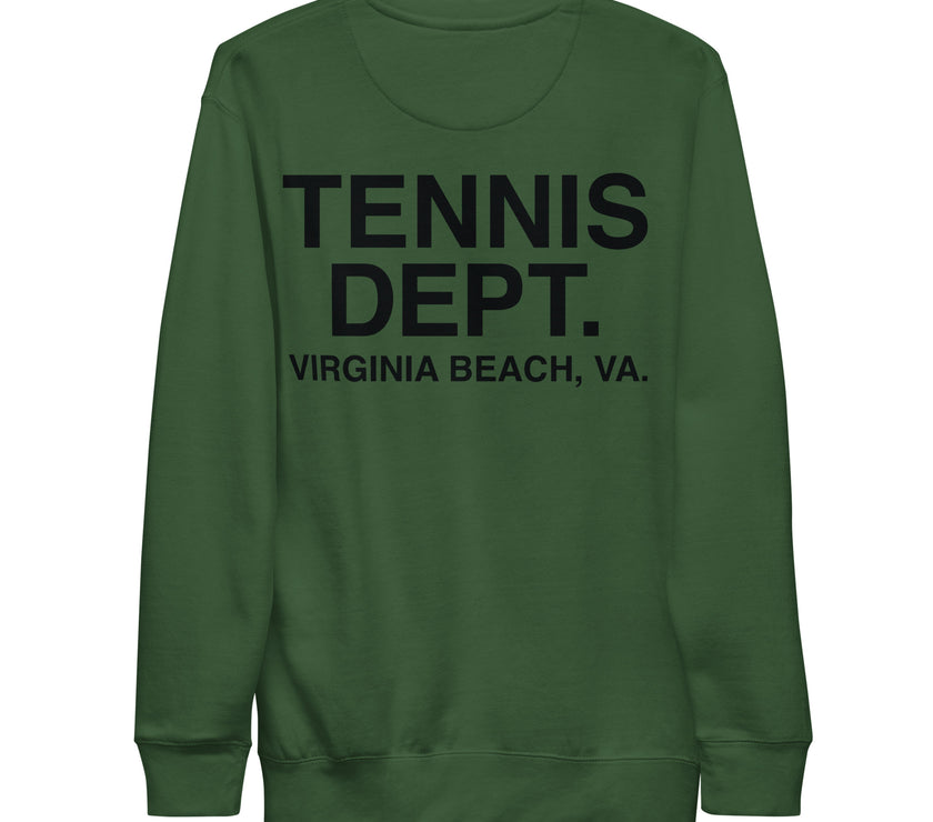 Tennis Dept Unisex Premium Sweatshirt by CoVA Tennis