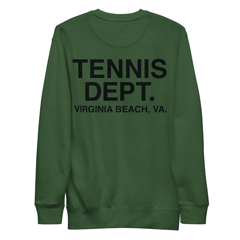 Tennis Dept Unisex Premium Sweatshirt by CoVA Tennis