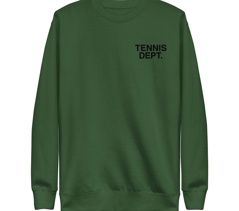 Tennis Dept Unisex Premium Sweatshirt by CoVA Tennis